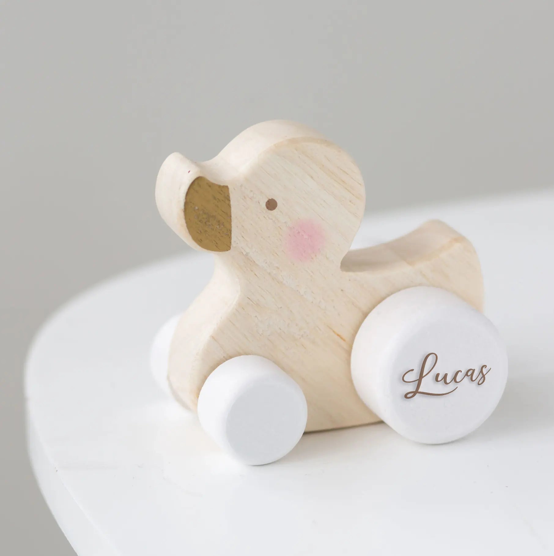 Personalised Kids Wooden Pink