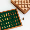 Personalised Deluxe Wooden 10"x10" Chess Set With Foam Draw