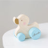 Personalised Kids Wooden Pink, Blue or White Push Duck Toy