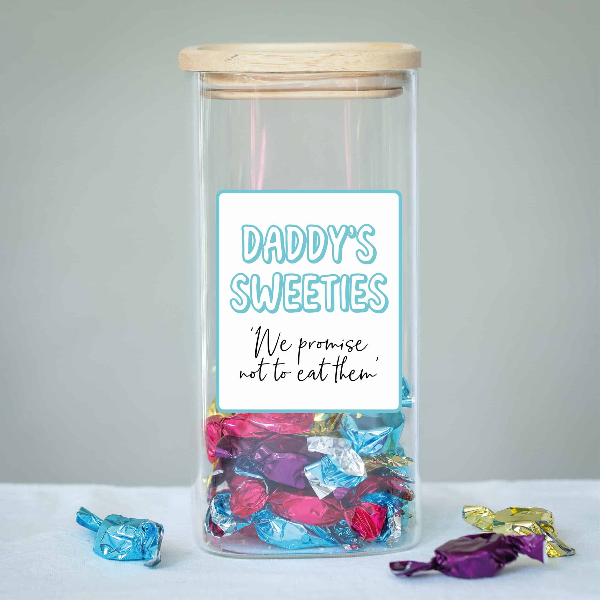 Personalised Glass Label Sweet Jar