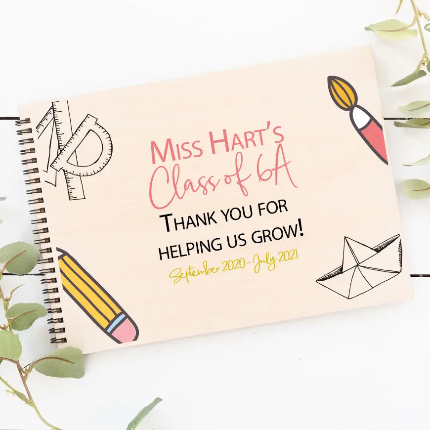 Personalised Teacher's Class Memory Scrapbook
