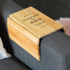Personalised Wooden Star Engraved Arm Rest Tray