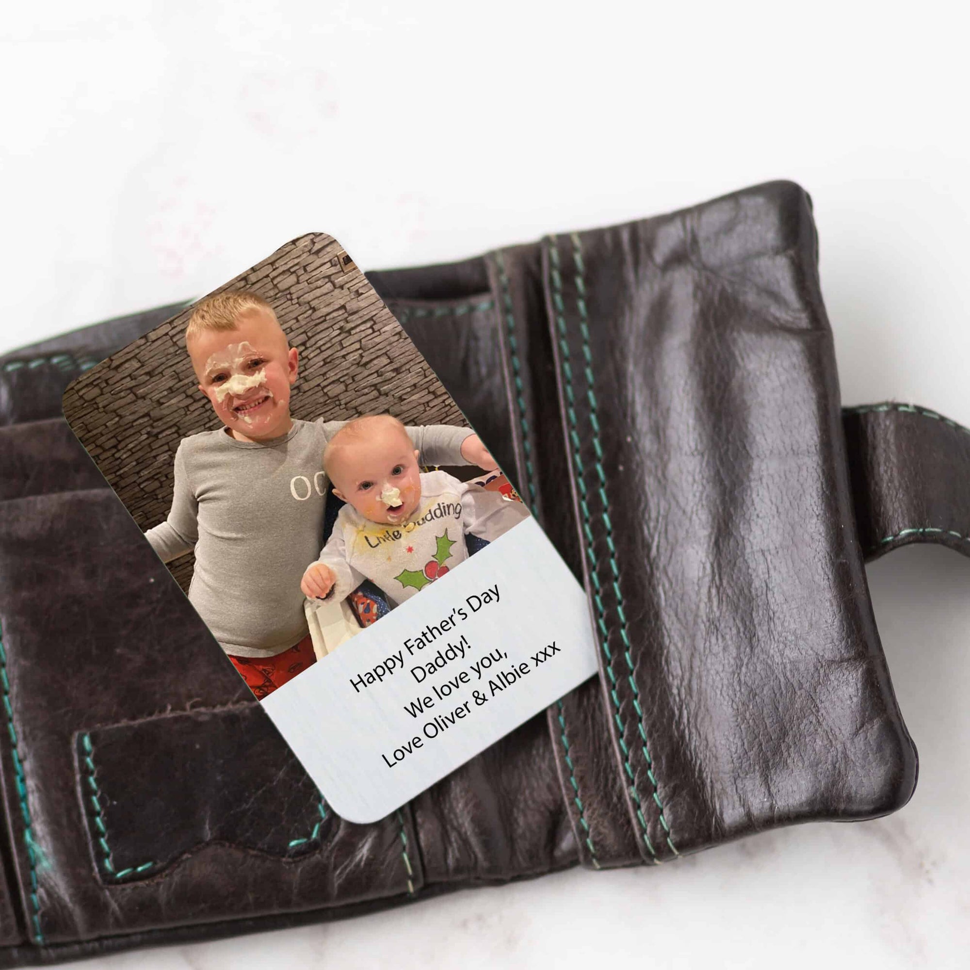 Personalised Aluminium Photo Wallet Card
