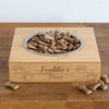 Personalised Single Paw Print Bamboo Pet Bowl