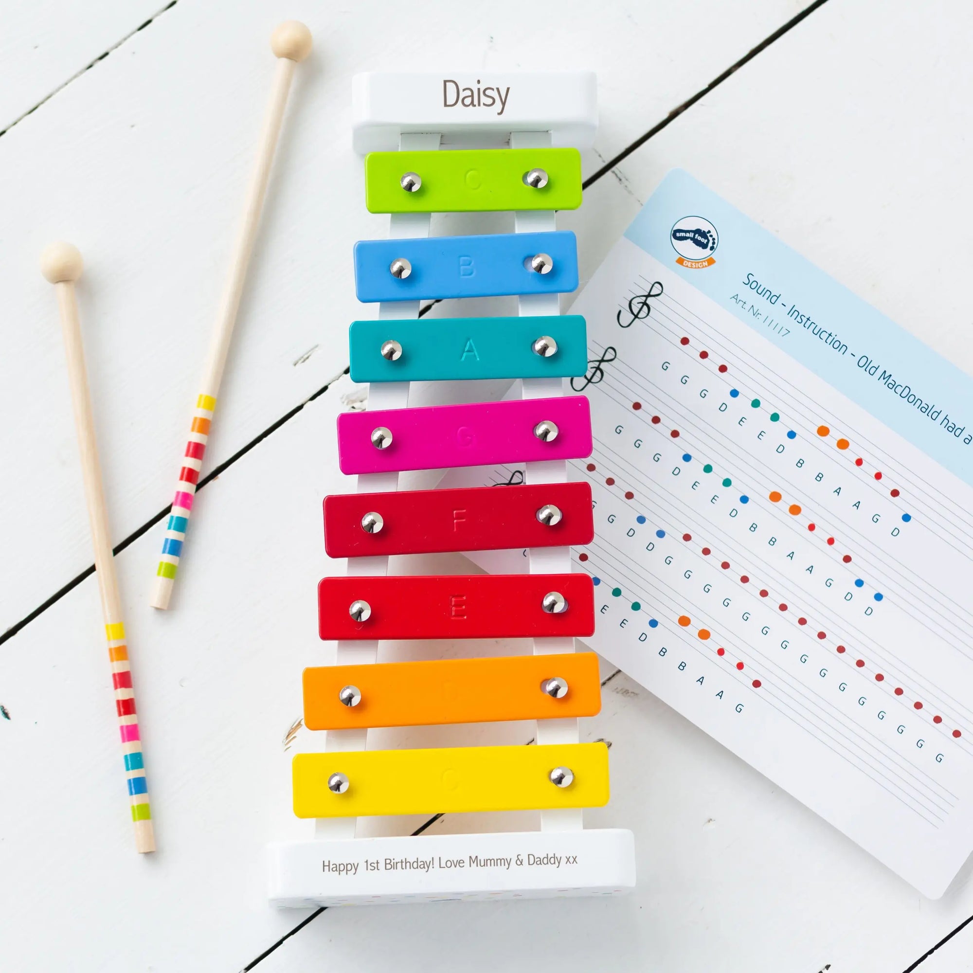 Personalised Kids Metal Keys Xylophone Toy