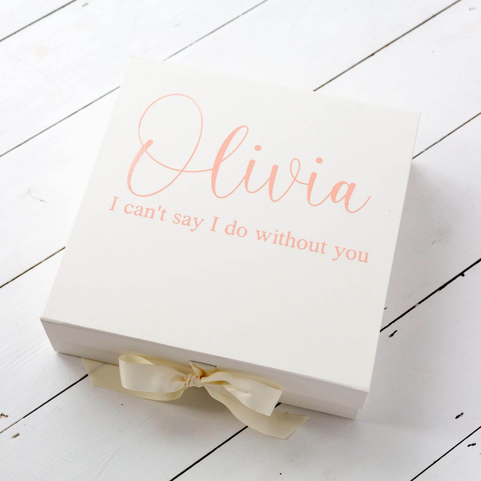 Ivory Personalised Bridesmaid Box