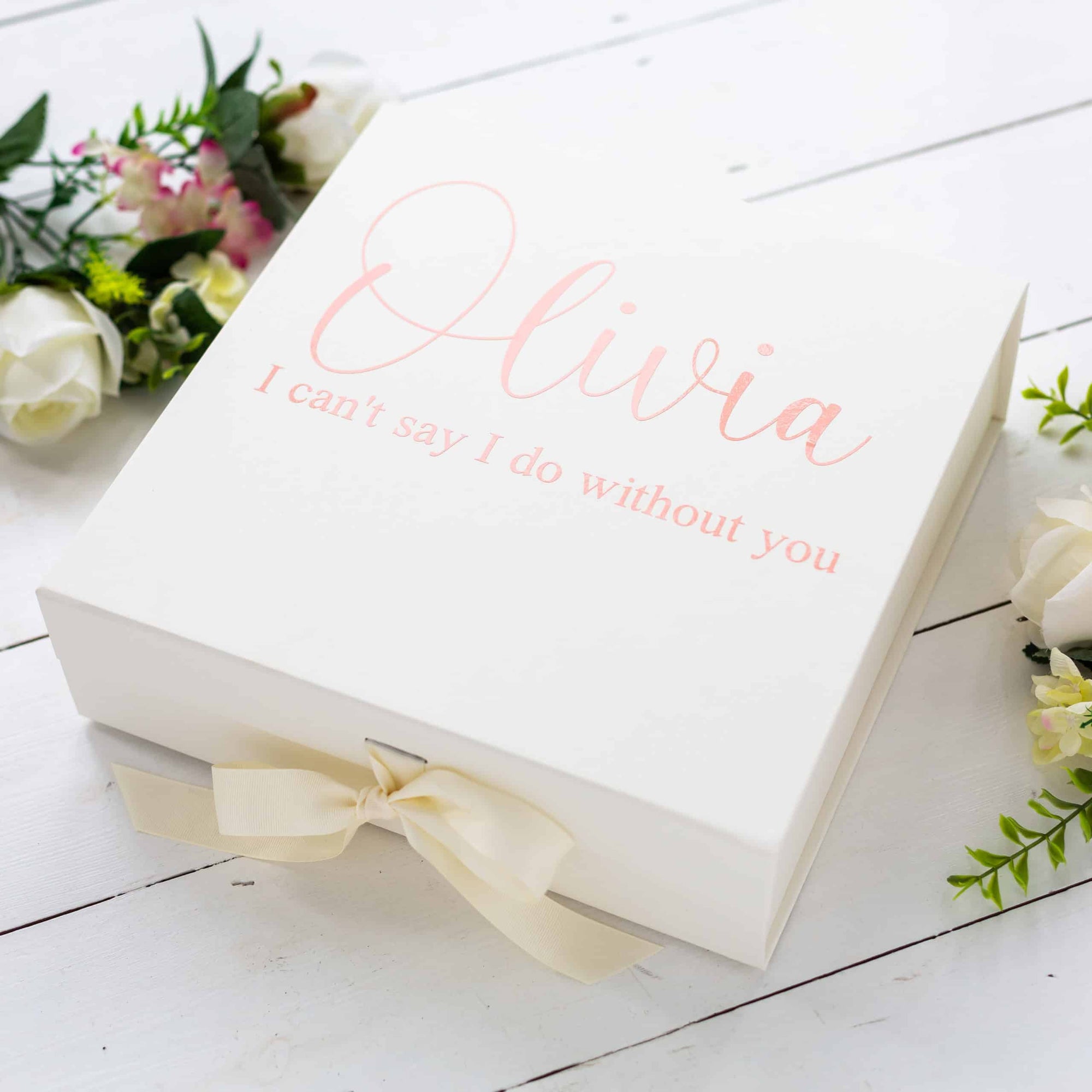 Ivory Personalised Bridesmaid Box