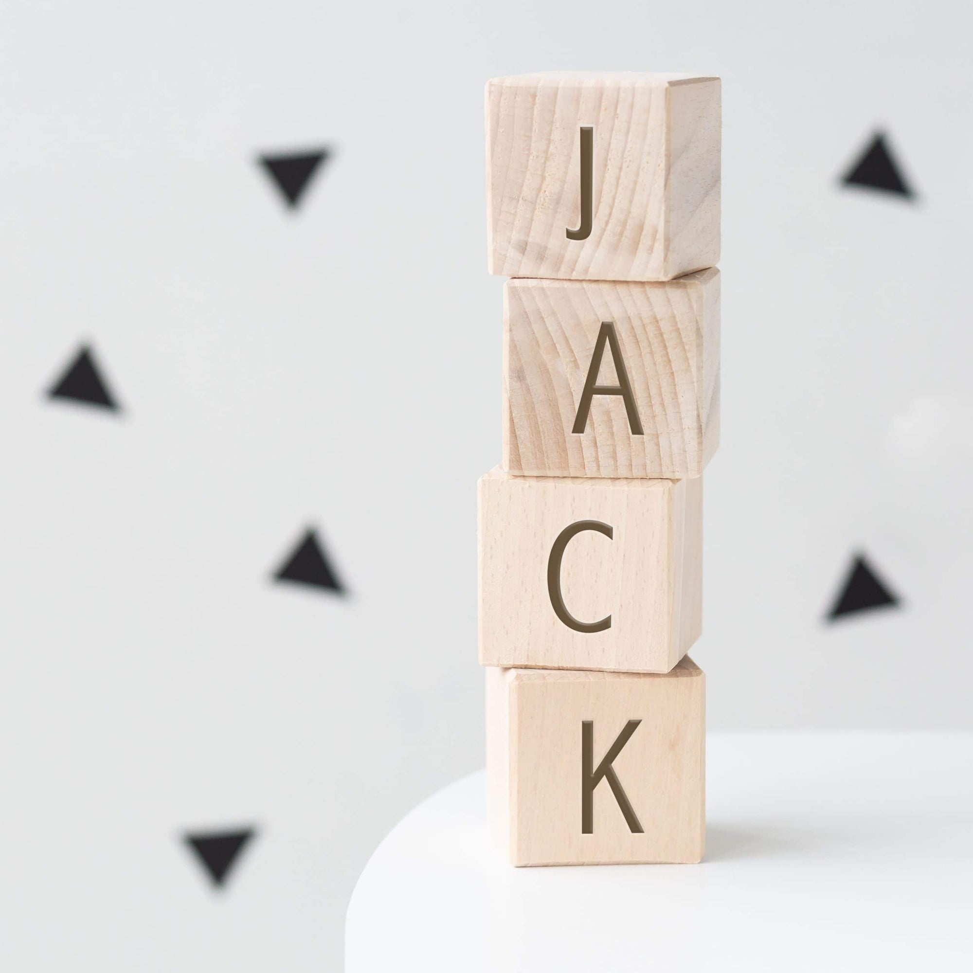 Personalised Wooden Letter Blocks