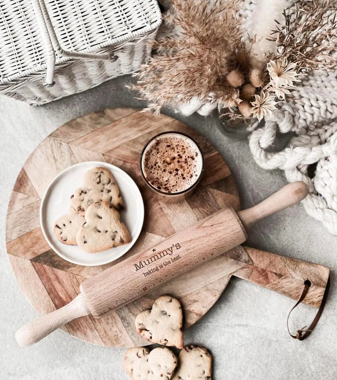 Personalised Bakers Wooden Rolling Pin