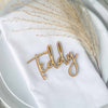 Personalised Scripted Wooden Wedding Place Name