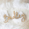 Personalised Scripted Wooden Wedding Place Name