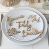 Personalised Scripted Wooden Wedding Place Name