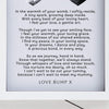 Personalised UV Printed Baby Scan A4 Glass Frame