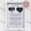 Personalised UV Printed Baby Scan A4 Glass Frame