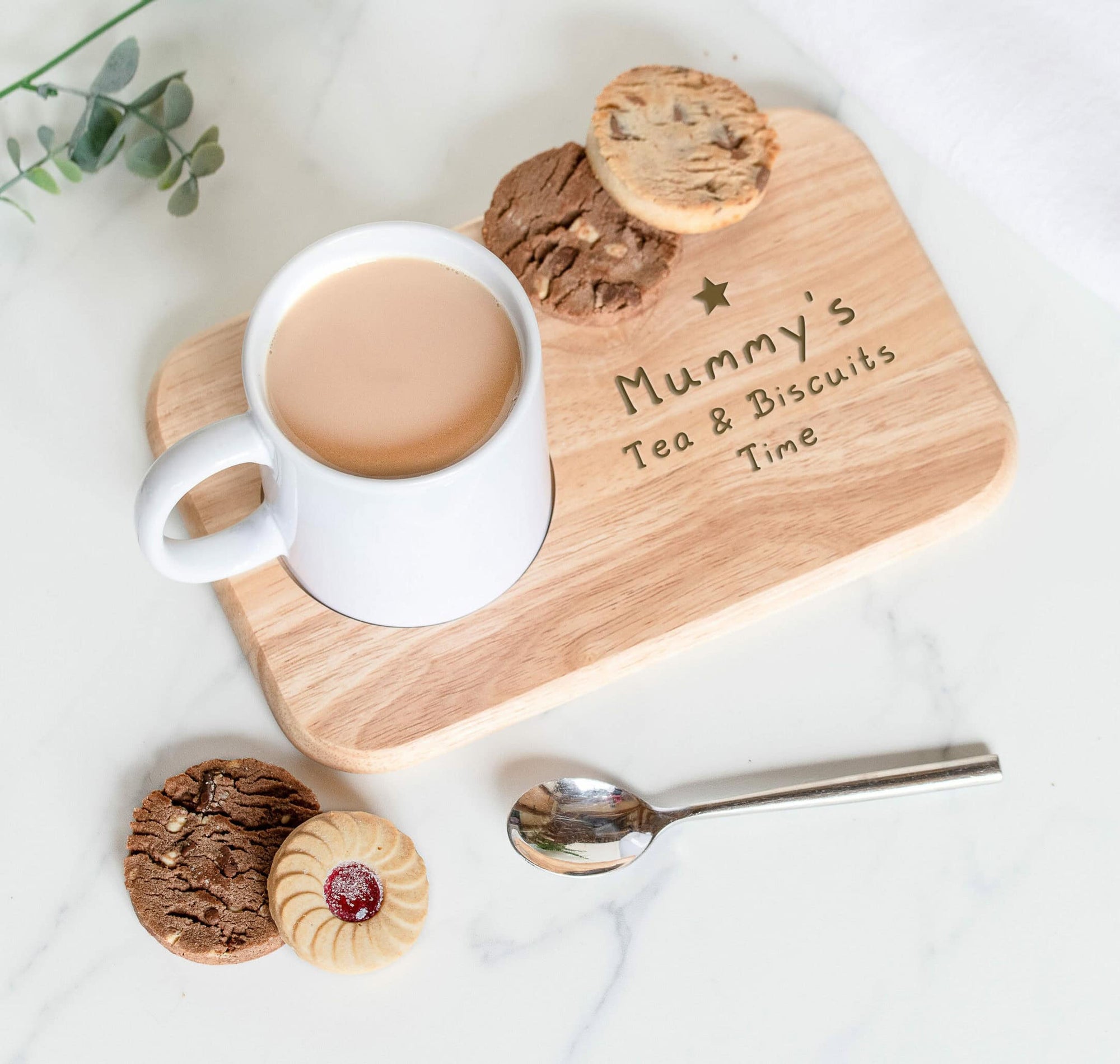 Personalised Star Design Wooden Tray Board