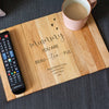 Personalised Beau-Tea-Ful Wooden Engraved Arm Rest Tray