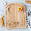 Personalised Wooden Gardening Breakfast Egg Board - Flowers
