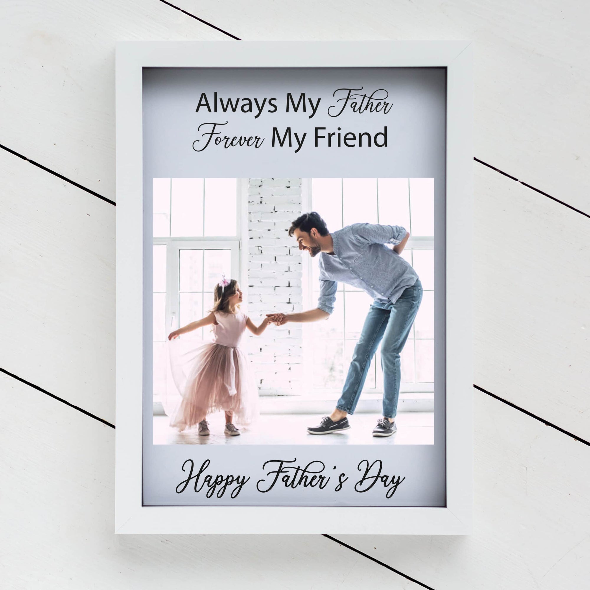 Personalised Father Forever Friend Photo Upload Frame