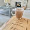 Personalised Beau-Tea-Ful Wooden Engraved Arm Rest Tray
