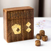 Personalised Luxury Wooden Box With Playing Cards and Dice