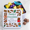 Personalised Metal Square Chocolate Tin
