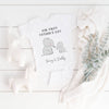 Personalised Our First Father's Day Elephant Babygrow or Sleepsuit