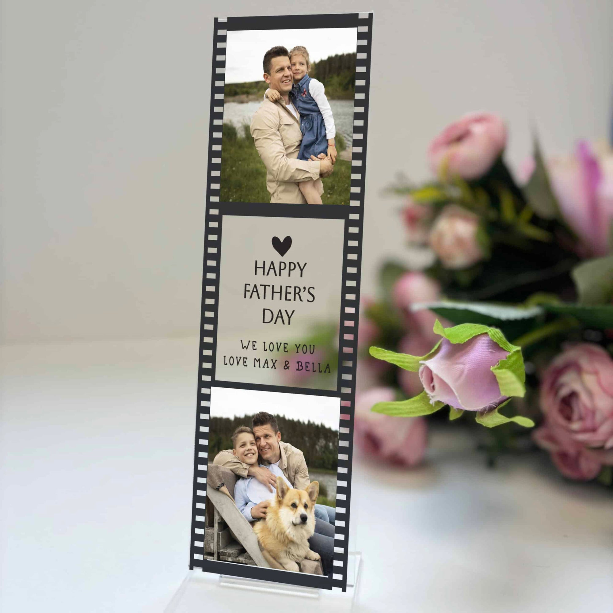 Personalised Acrylic Film Reel Photo Stand