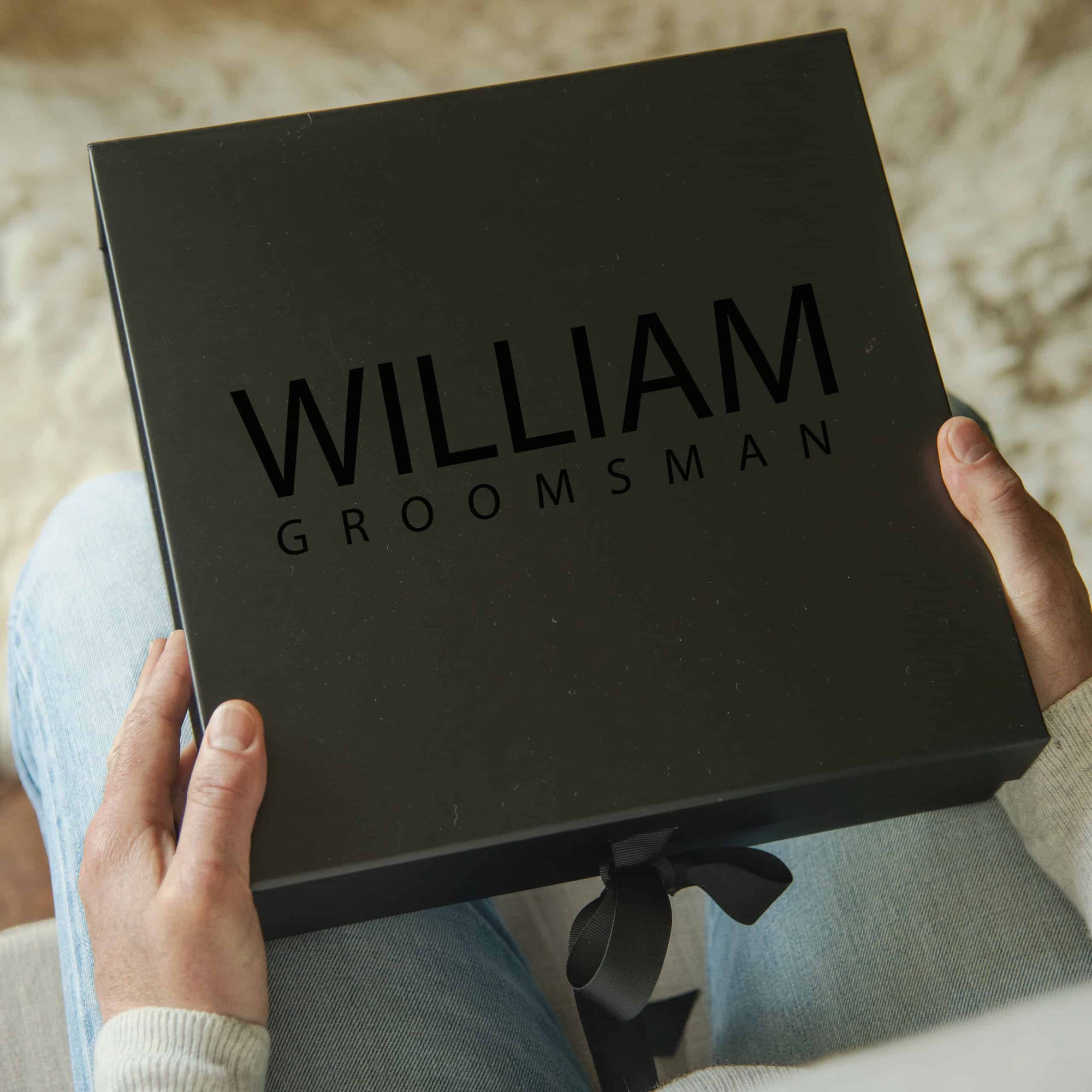 Personalised Groomsmen Box - Choose your Colour