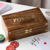 Personalised Luxury Wooden Poker Set