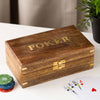Personalised Luxury Wooden Poker Set