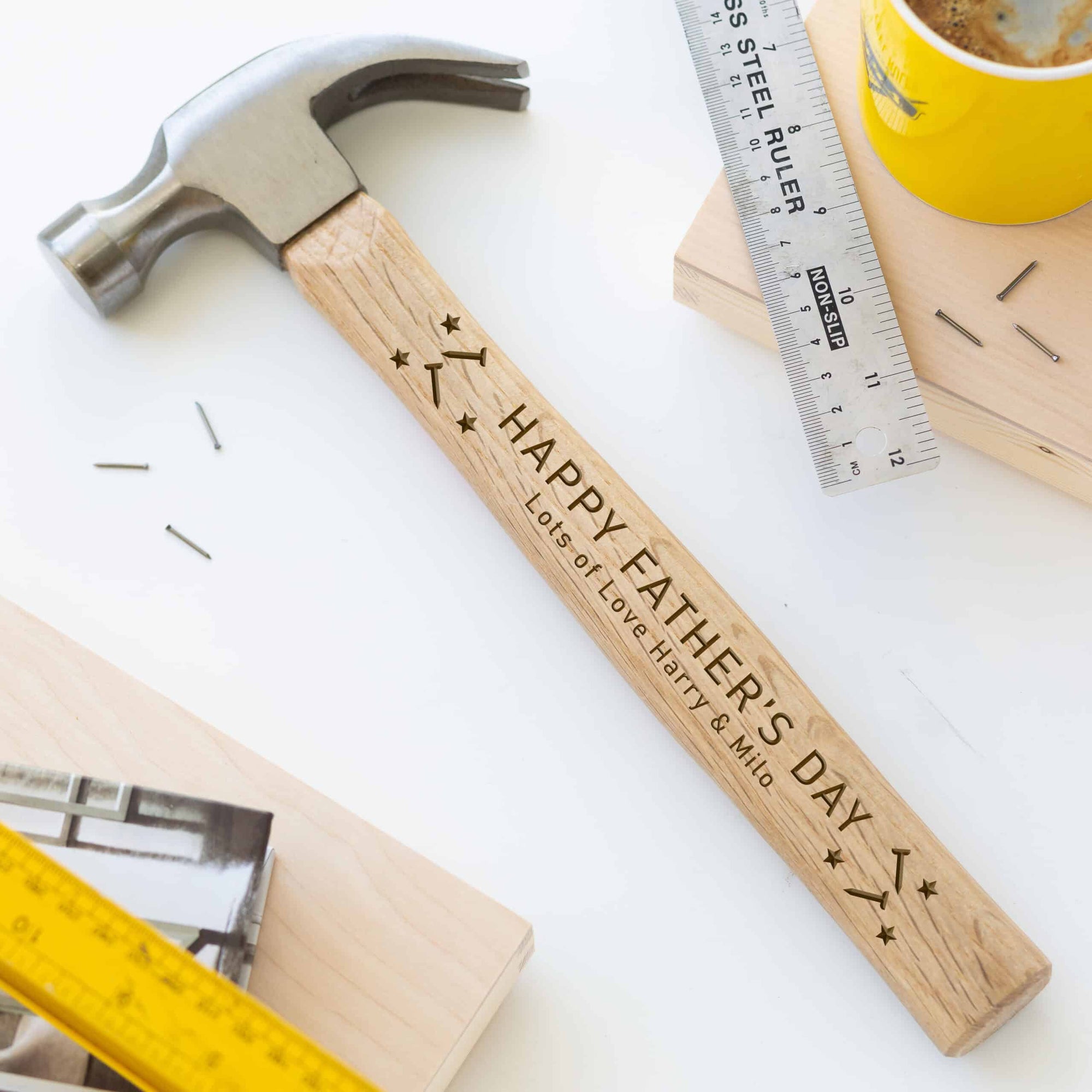 Personalised Fathers Day Engraved Hammer