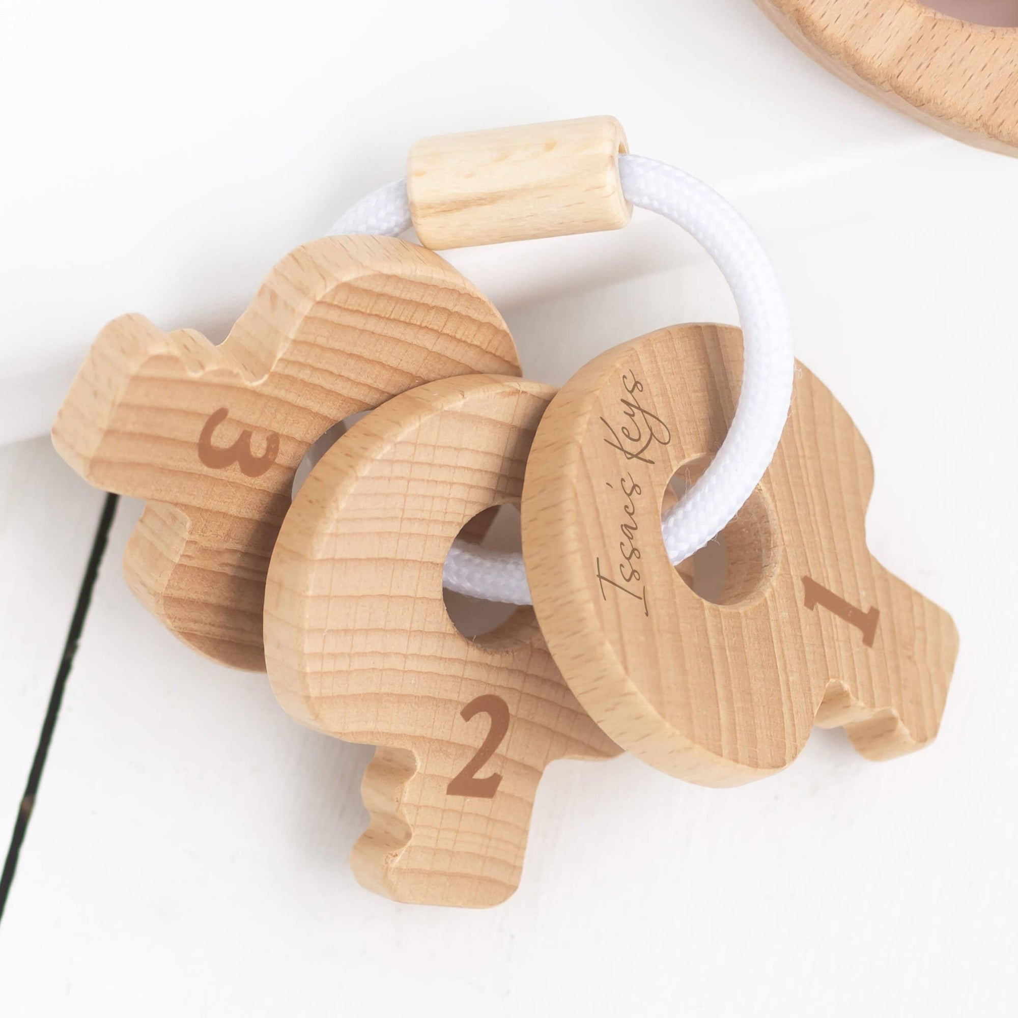 Bambino Eco-Friendly Wooden Keys Baby Toy