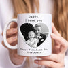 Personalised Valentine's Day Love Heart Photo Mug