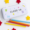 Personalised Name Metal Stationery Pencil Case Tin