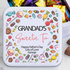 Personalised Metal Square Sweetie Tin