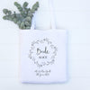 Personalised Wedding Bridesmaid Bridal Party Tote Bag