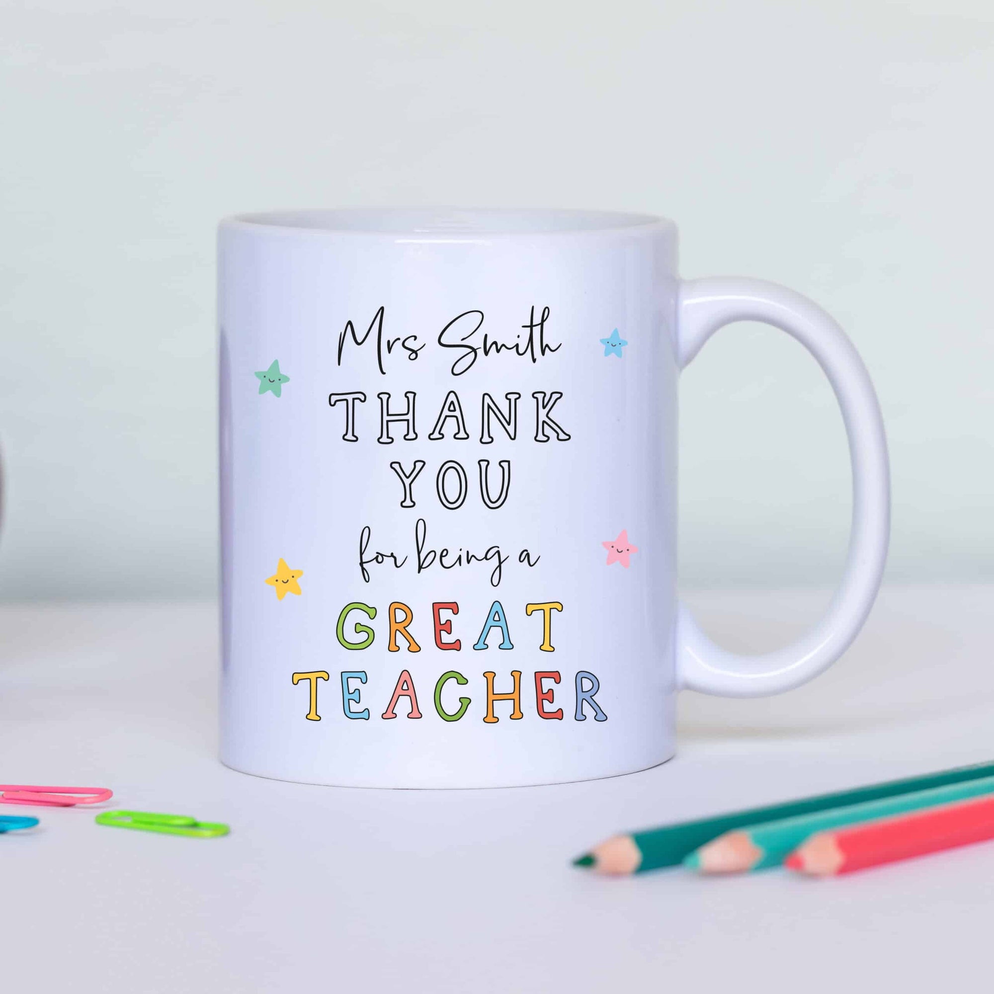 Personalised Thank You For Being A Great Teacher Mug