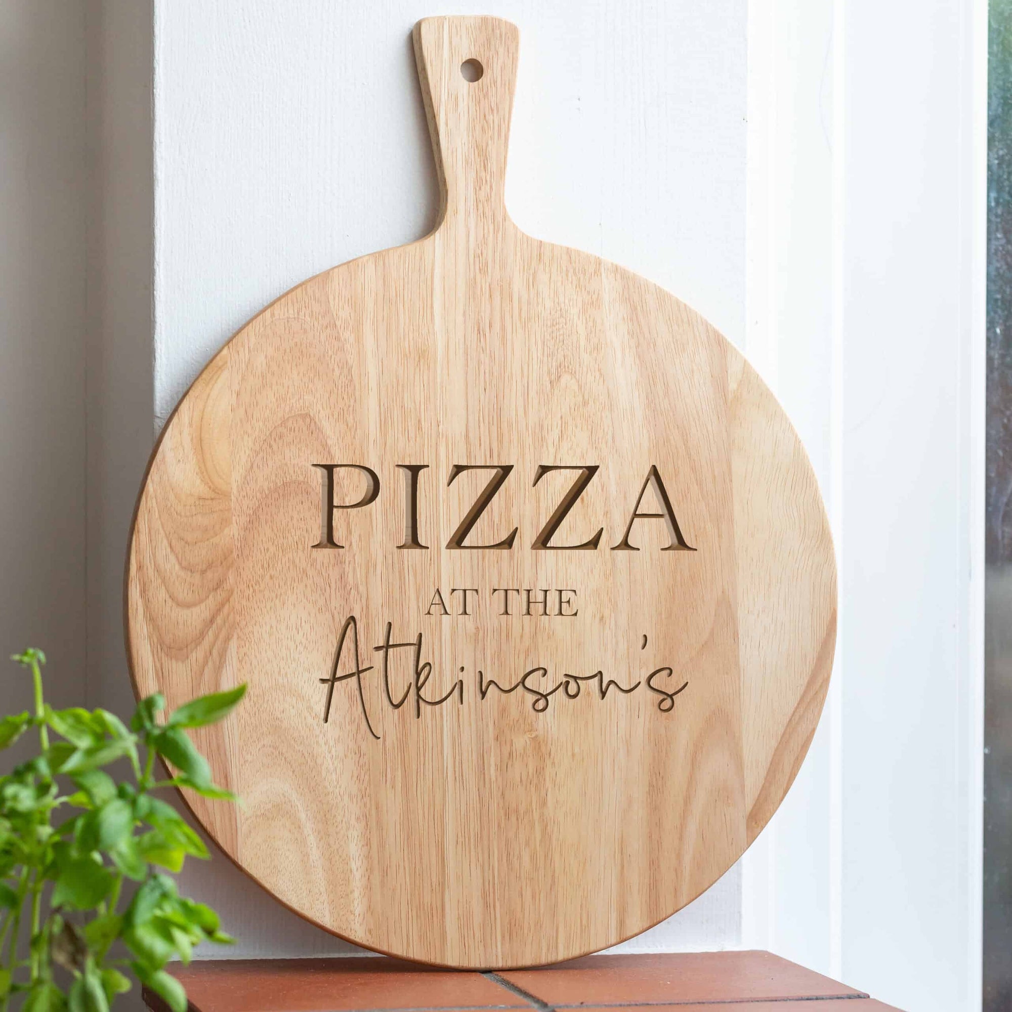 Personalised Wooden Family Pizza Board