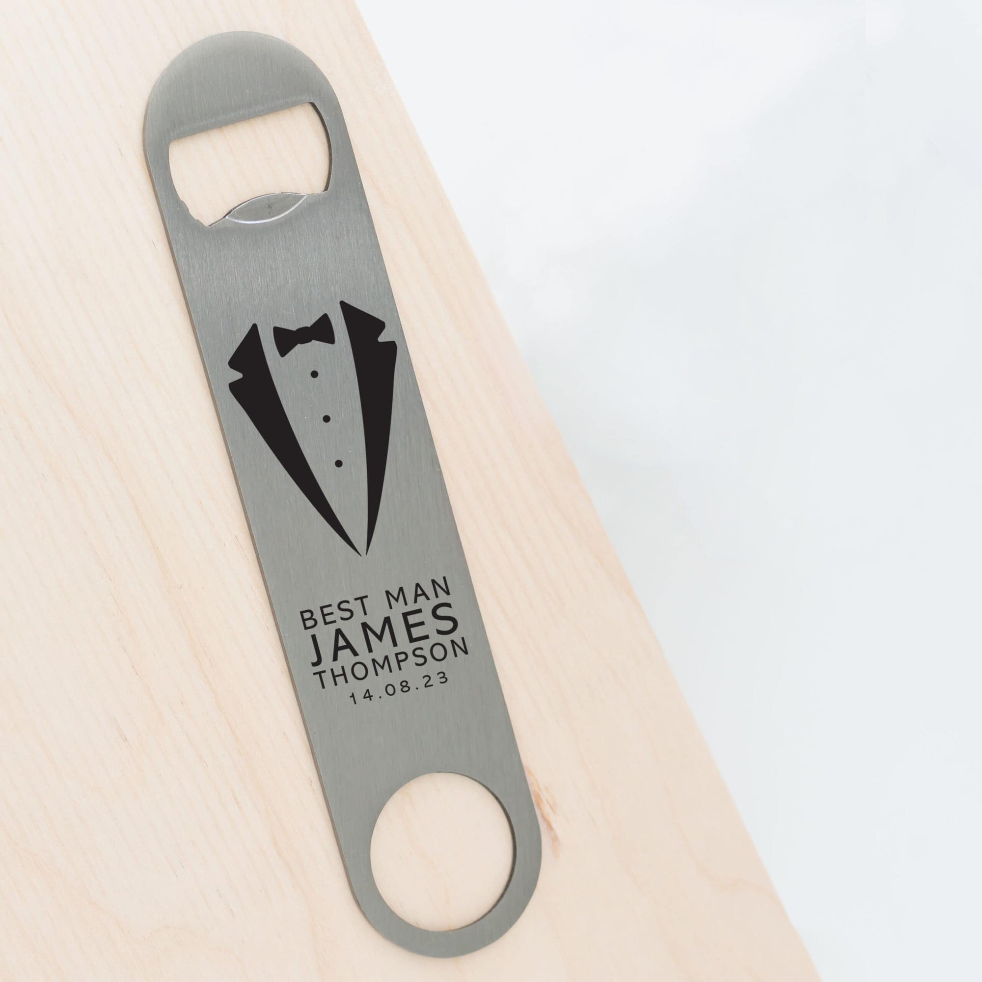 Personalised Groomsmen Best Man Metal Bottle Opener